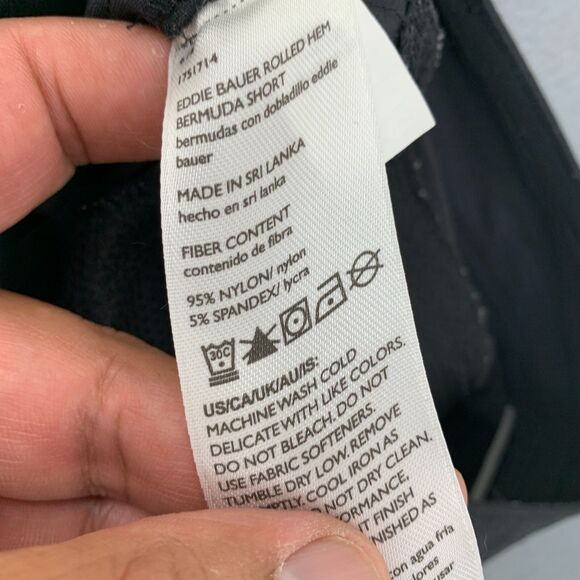 Eddie Bauer Shorts 6 Rolled Hem Bermuda Nylon Blend Stretch Hiking Outdoor - Picture 12 of 15